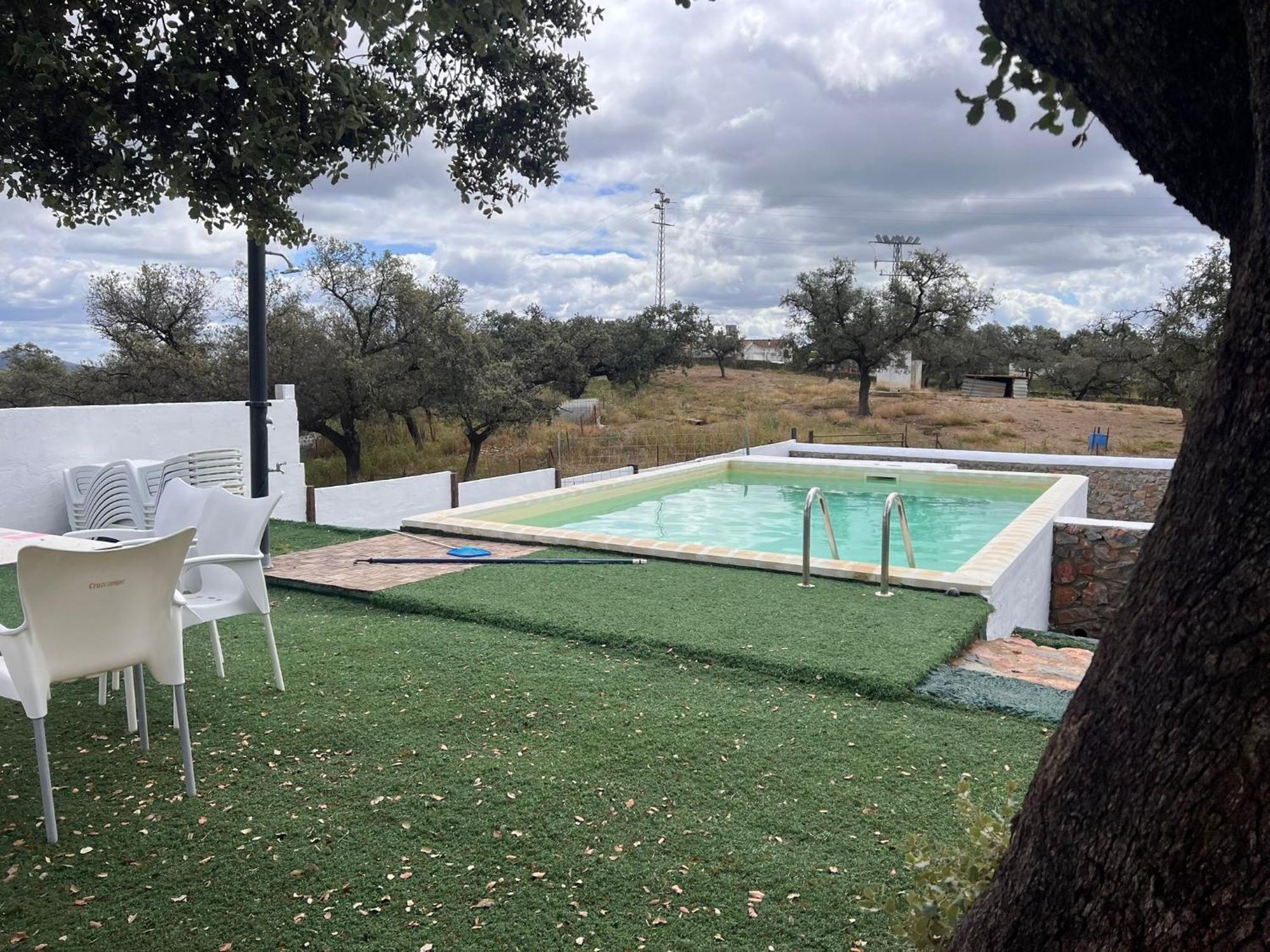 Casa Rural Quejigo Con Piscina Santa Olalla del Cala Luaran gambar