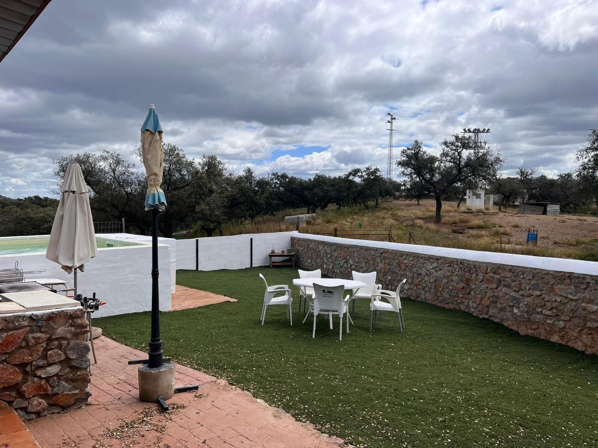 Casa Rural Quejigo Con Piscina Santa Olalla del Cala Luaran gambar